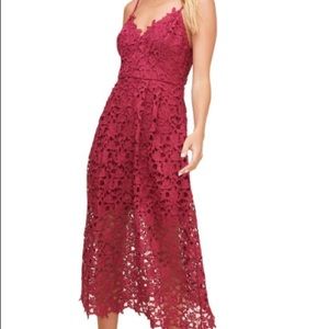 ASTR the Label Lace Midi Dress